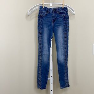 Women Cut Out Detail Jeans
